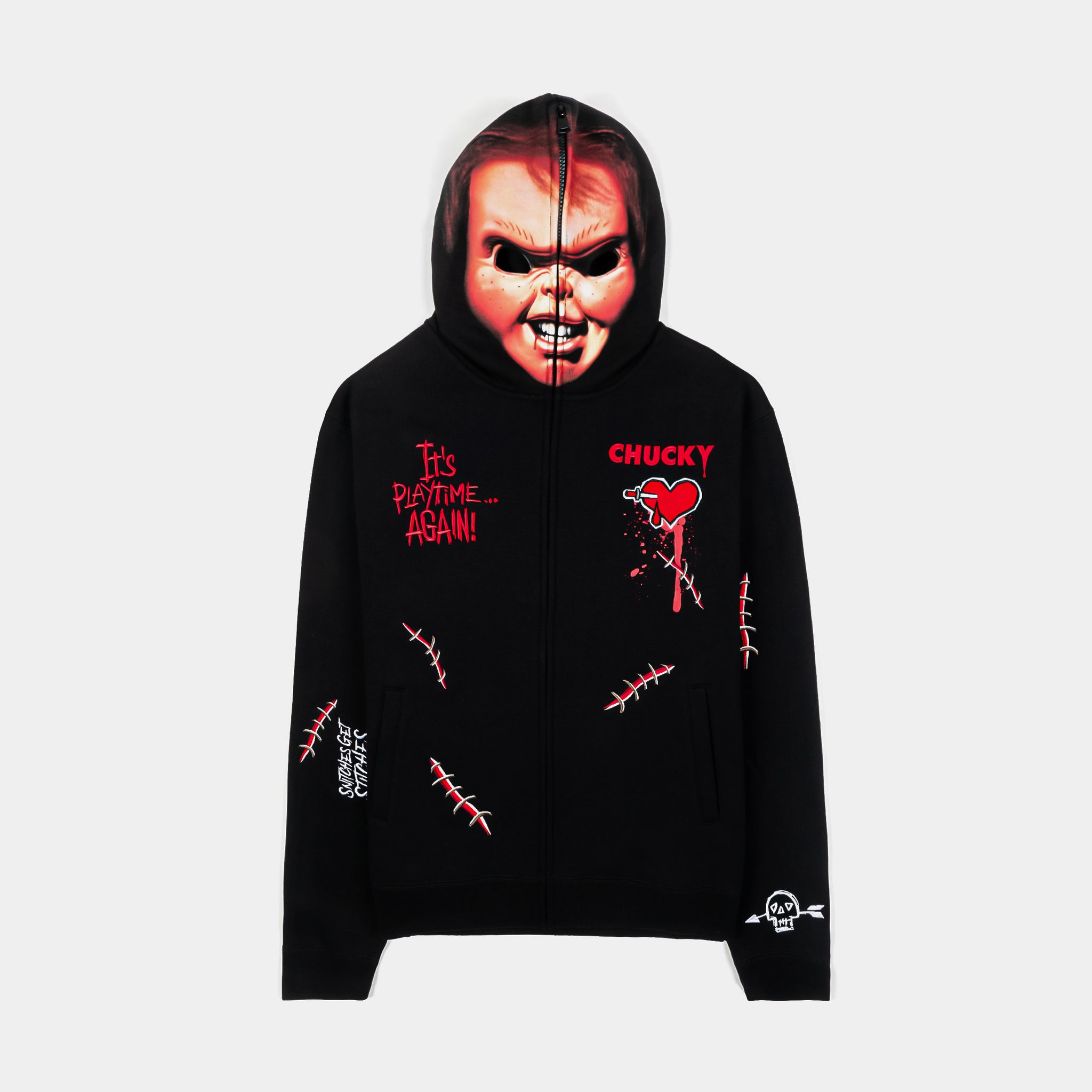 Shoe Palace SP x Chucky Playtime Mask Full Zip Up Mens Hoodie