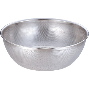 三宝産業 YUKIWA UK 18-8 ステンレス HACCP パンチング ざる 浅型 35cm