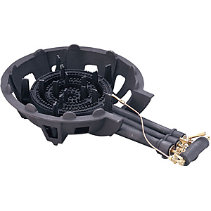 大栄産業 鋳物コンロ 二重 LPガス DE-21J SL パイロット無 - 調理器具