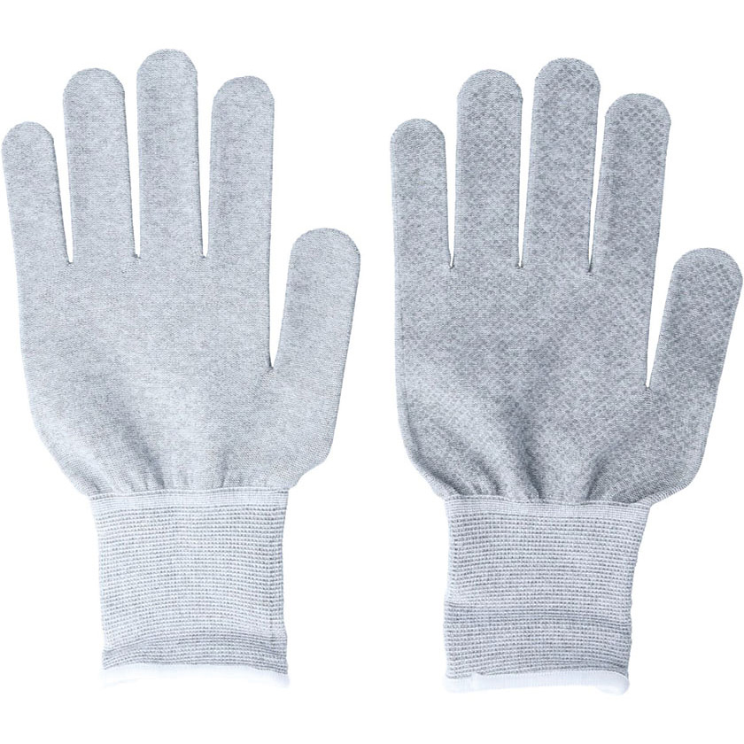 トーワ 抗菌手袋18ゲージ 滑り止め付 グレー 1組 Lサイズ - 調理器具の
