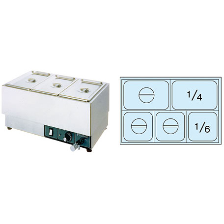 フジマック 電気 フードウォーマー ヨコ型 FFW5434 Hタイプ - 調理器具