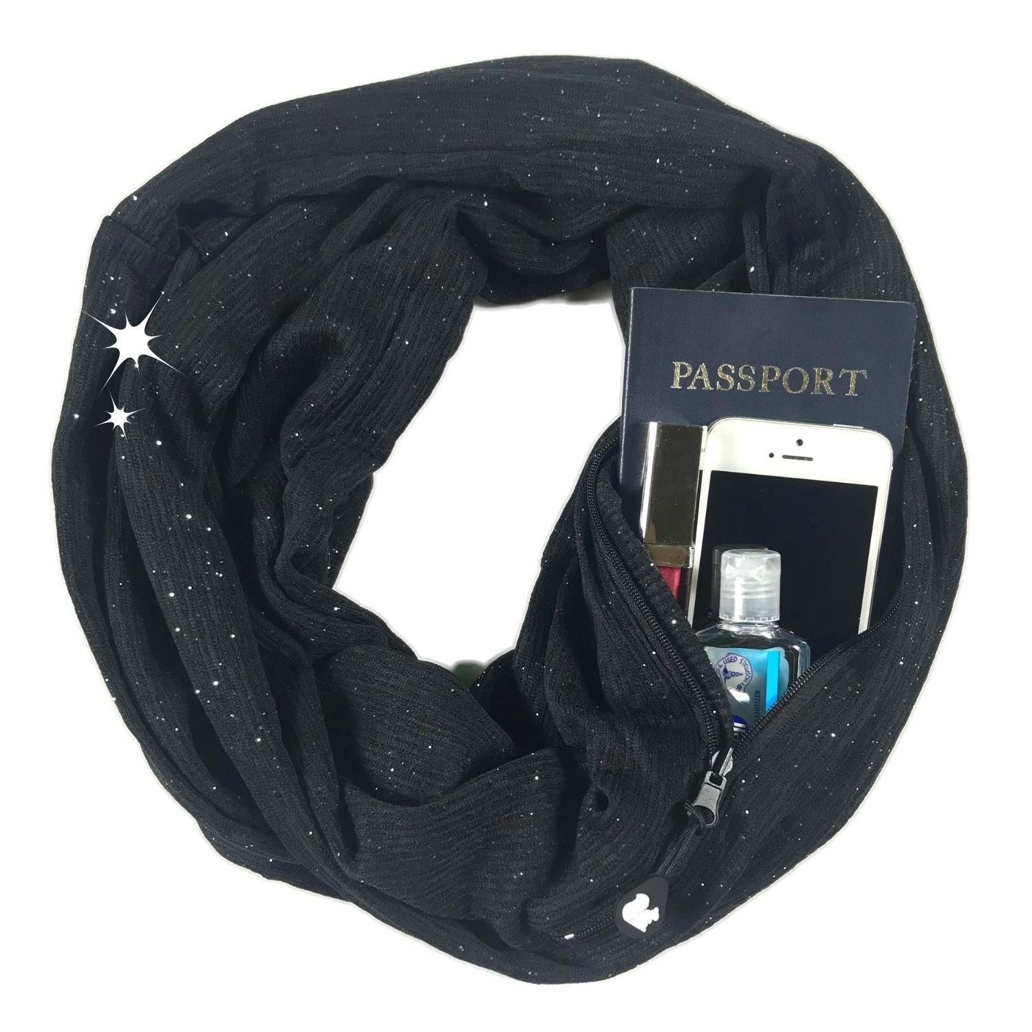 SHOLDIT® Shimmer Convertible Infinity Scarf with Pocket™