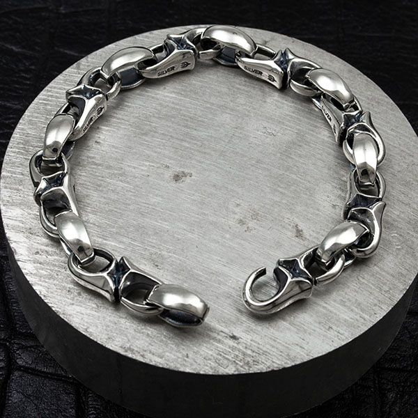 送料無料 メンズ シルバーブレスレット [DB-031]