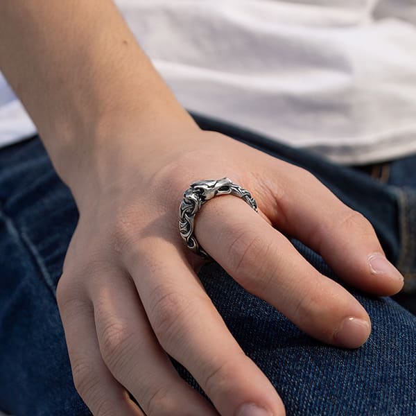 Ouroboros】ウロボロス シルバーリング [DR-333]