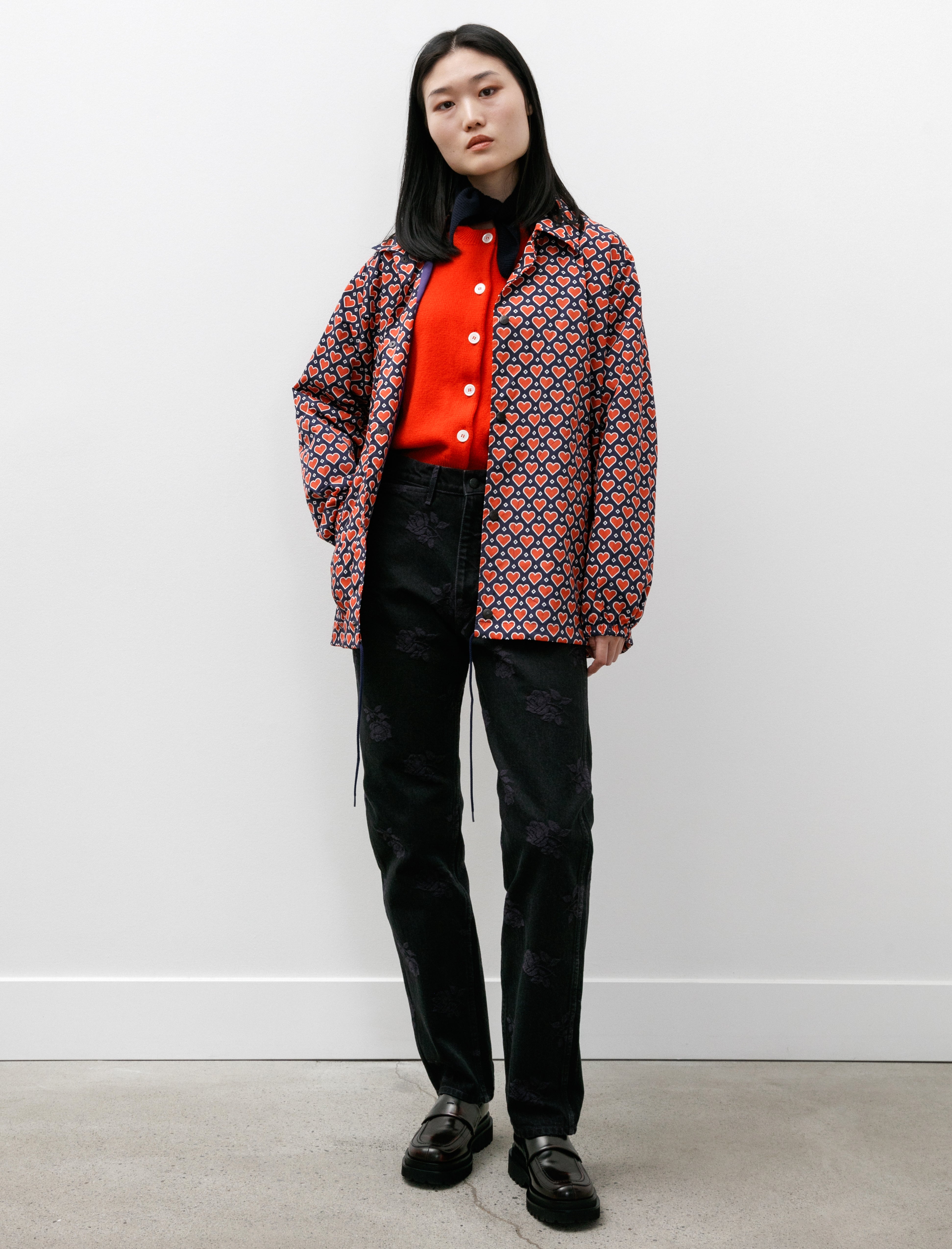 Needles Coach Jacket Navy Heart – Neighbour