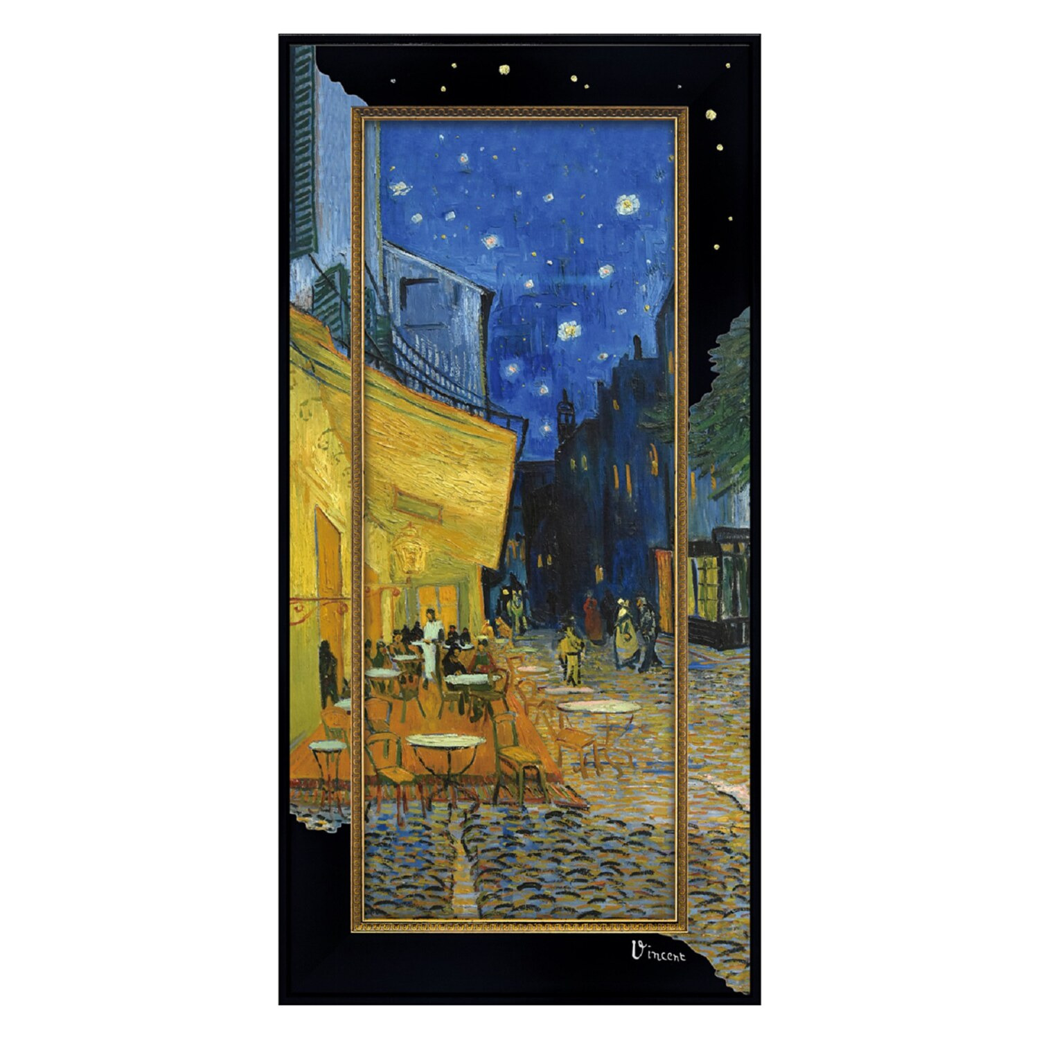 インテリアアート フレームまで広がる名画 ゴッホ “夜のカフェテラス
