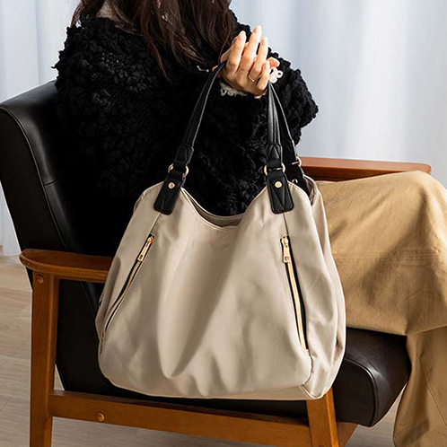 リネーム 高密度ナイロン 8ポケット 大容量トートバッグ- ショップ