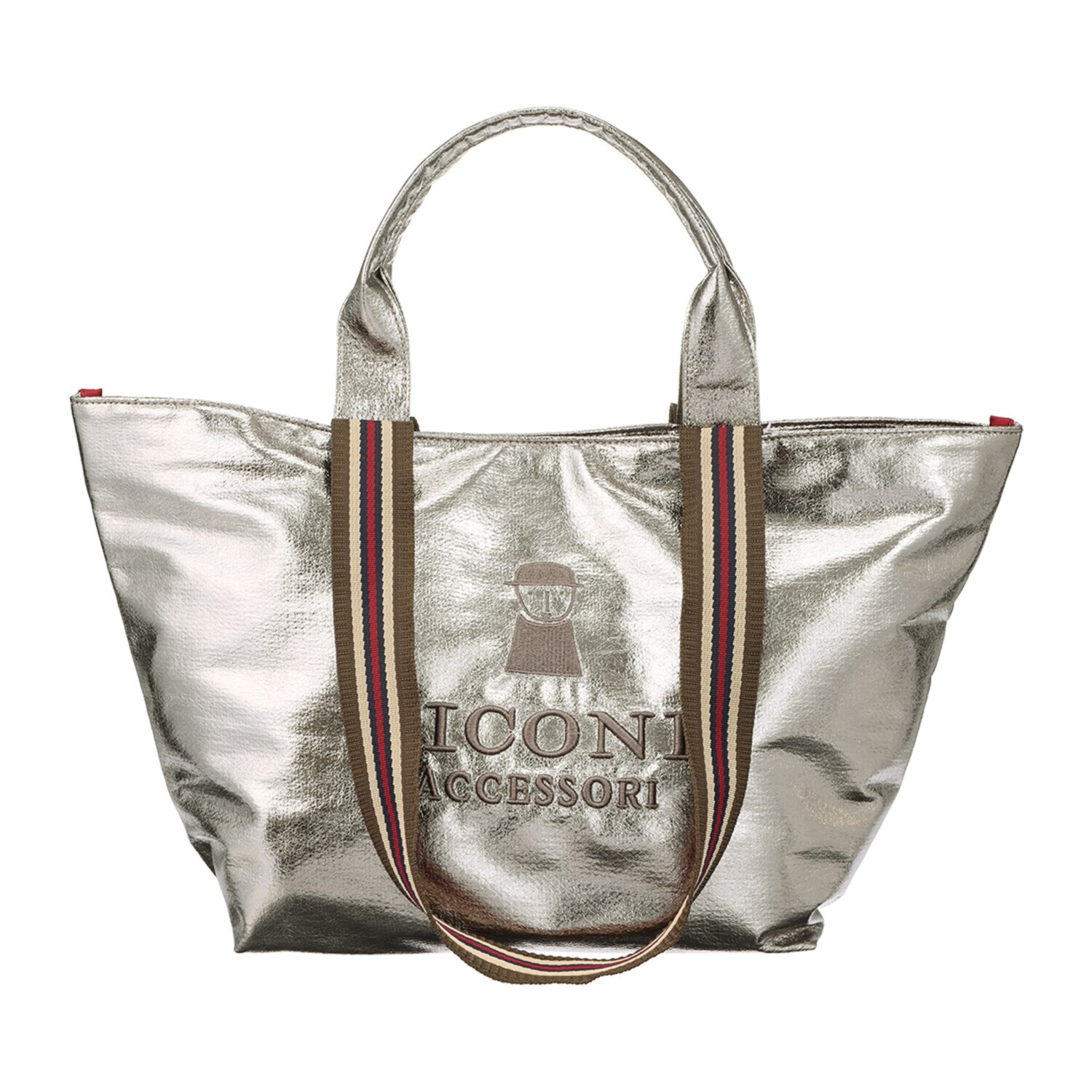 ピッコーネ アッチェッソーリ 超軽量シャイニー素材 2ウェイトート