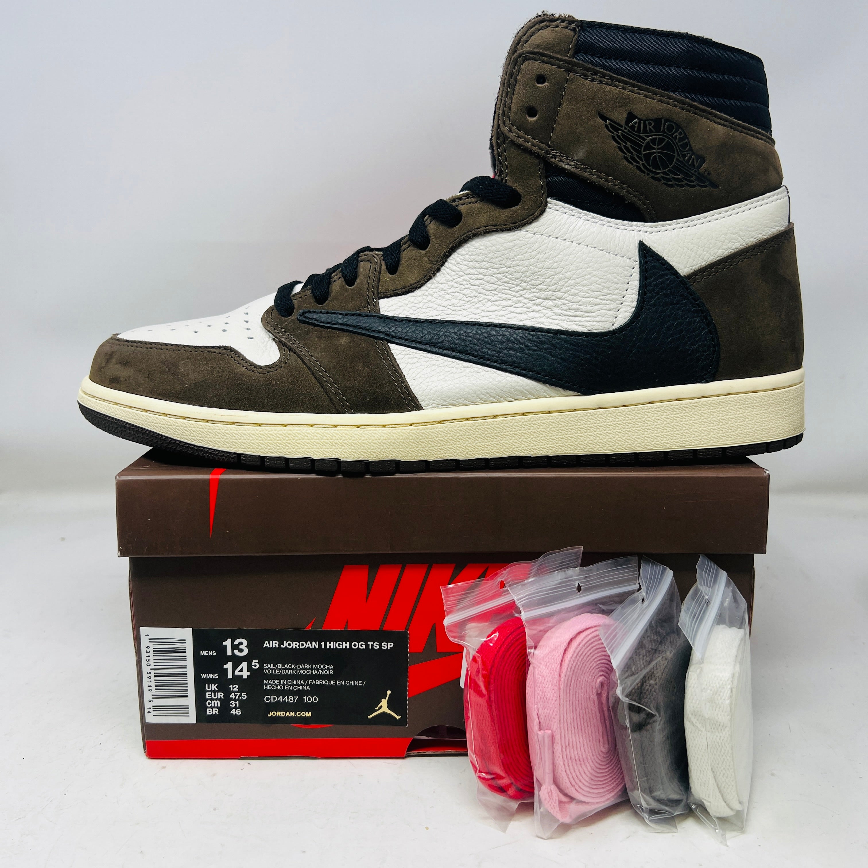 Jordan 1 Retro High OG SP Travis Scott Mocha – Holy Ground