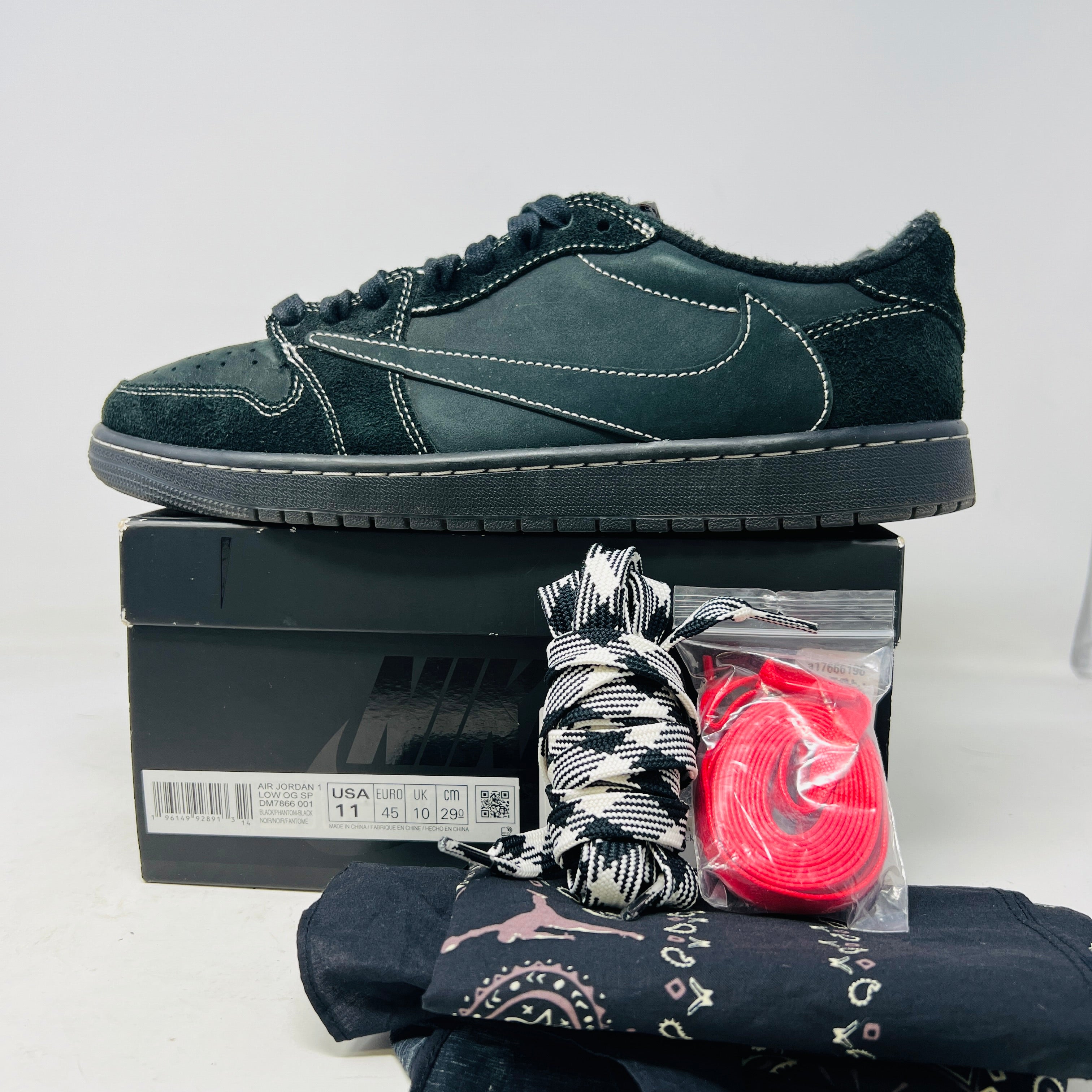 Jordan 1 Retro Low OG SP Travis Scott Black Phantom – Holy Ground
