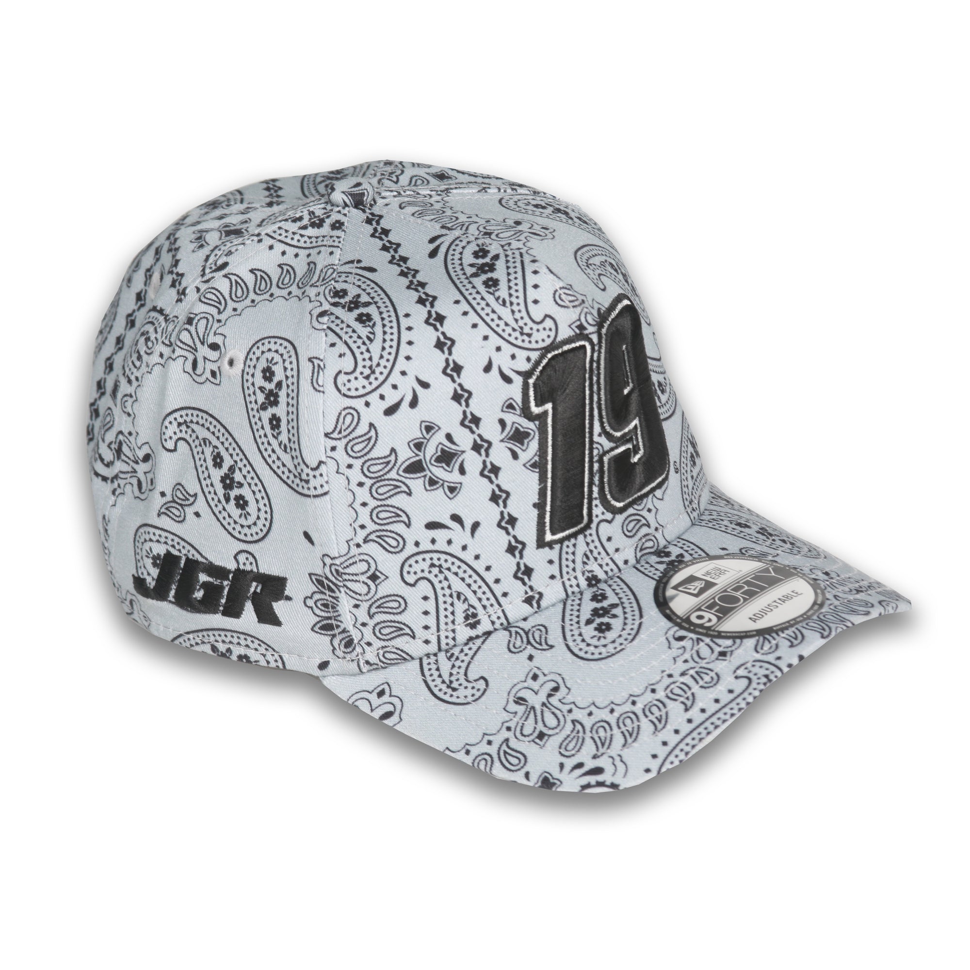 Chase Briscoe No. 19 Gray/Black Paisley 940AF New Era Hat – Joe