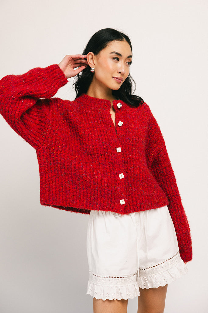 quincy cardigan // red *restocked* – shop zoco