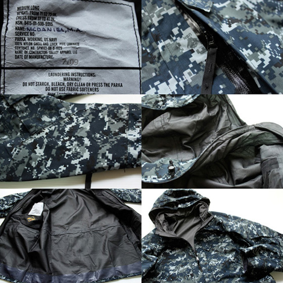 00s 米軍 U.S.NAVY ECWCS GEN2 NWU デジタルカモ GORE-TEXゴアテックス