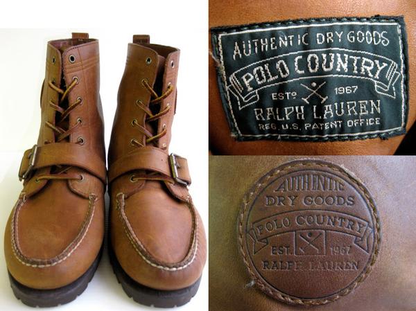 80s ポロ カントリー ラルフローレン レザー モカシン ハンティング