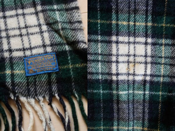 70s USA製 PENDLETONペンドルトン タータンチェック ウール