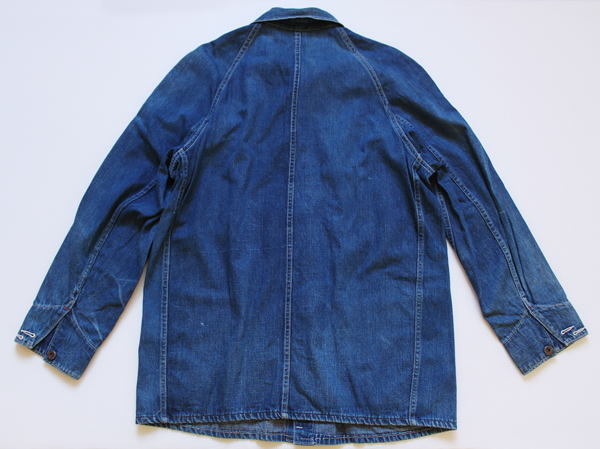 40s COWDEN 大戦モデル 月桂樹ボタン インディゴ デニム カバーオール