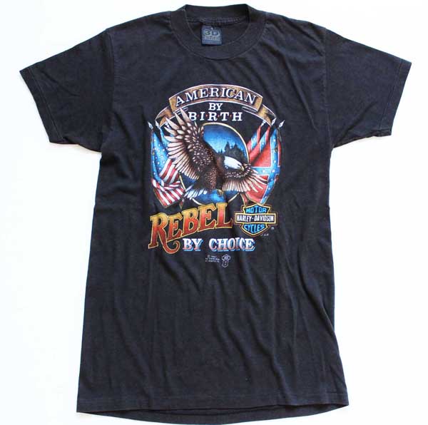 80s USA製 HARLEY-DAVIDSONハーレー ダビッドソン スカル Tシャツ M