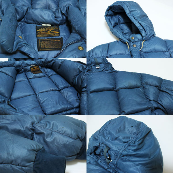 70s EddieBauerエディーバウアー カラコラム ダウンパーカー 紺