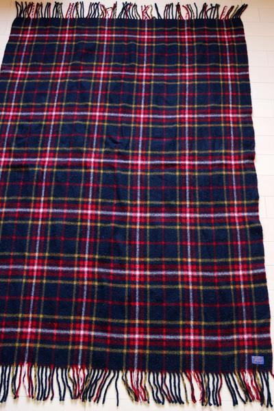 60s PENDLETONペンドルトン チェック ウール ブランケット - Sixpacjoe