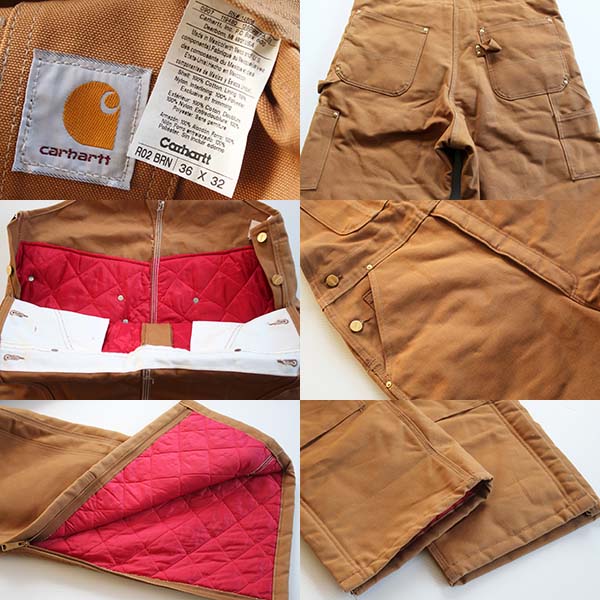 00s carharttカーハート キルティングライナー ダブルニー