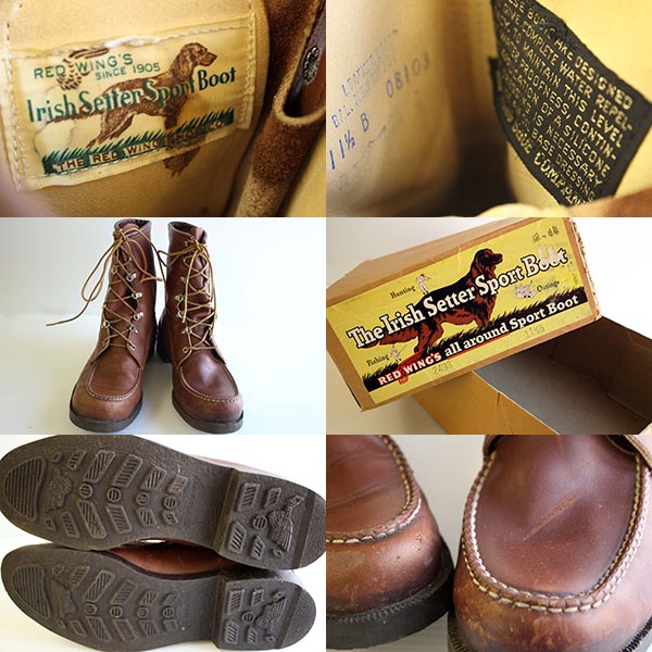 60s REDWINGレッドウイング 犬タグ アイリッシュセッター ハンティング