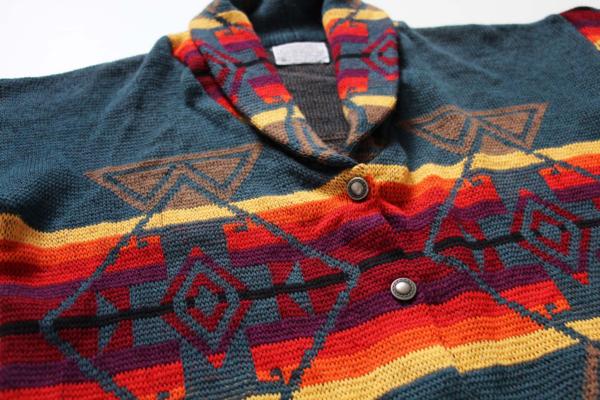 70s USA製 PENDLETONペンドルトン ネイティブ柄 ジャガード ウール