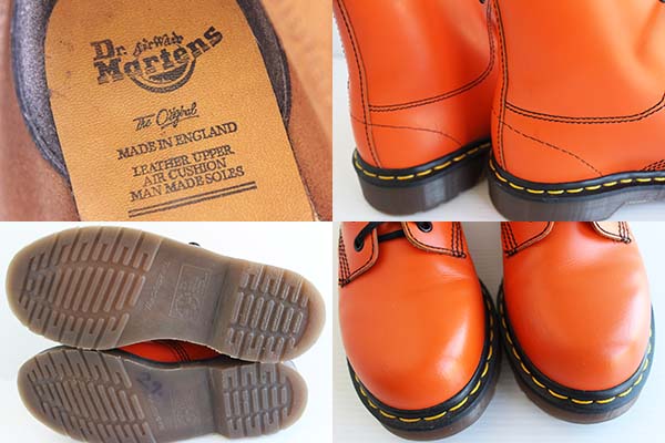 英国製 DR.MARTENSドクターマーチン 6ホールブーツ オレンジ UK5
