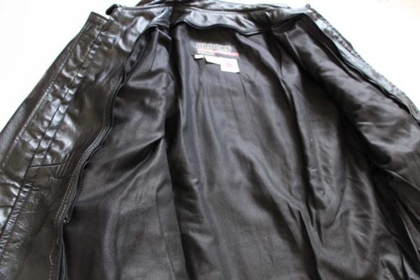 80s Brooksブルックス シングルライダース レザージャケット 黒 40