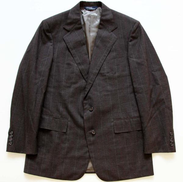 80s USA製 ポロ ラルフローレン ストライプ テーラードジャケット