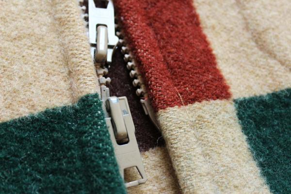 70s Woolrichウールリッチ マルチカラー ウール ブランケット パーカー