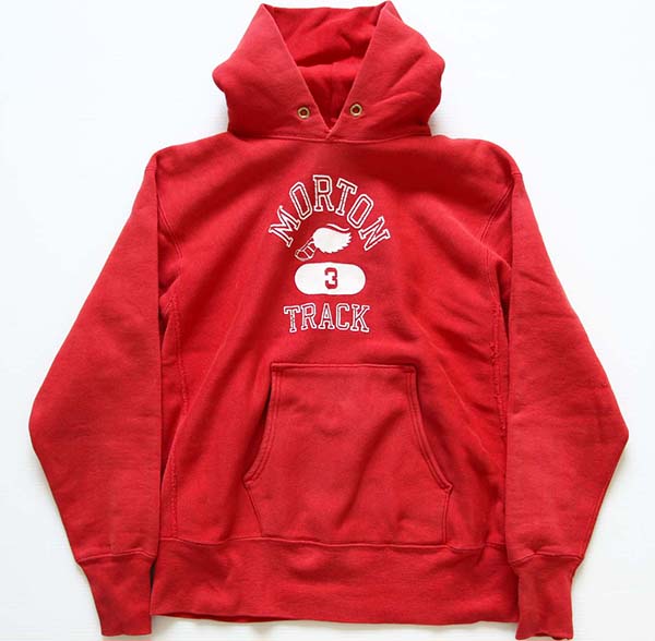 70s USA製 Championチャンピオン 単色タグ ウイングフット 四段中抜き