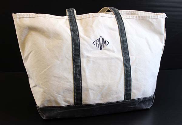90s L.L.Bean BOAT AND TOTE キャンバス トートバッグ 黒 XL
