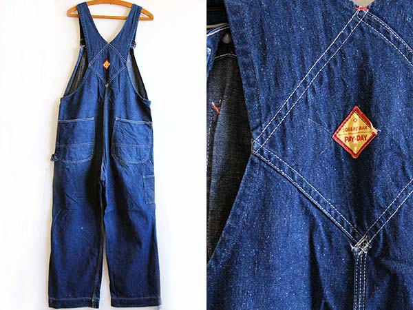 50s USA製 PENNEY'S PAYDAY インディゴ デニム オーバーオール