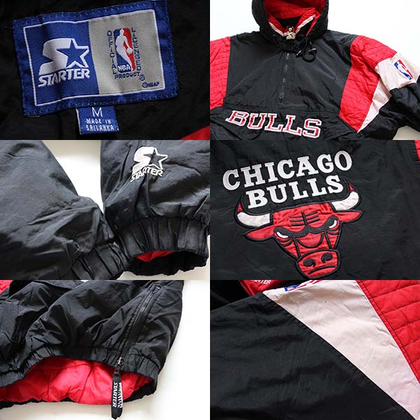00s STARTERスターター NBA BULLS シカゴ ブルズ 中綿入り ナイロン