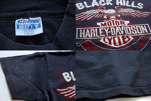 80s USA製 Hanes HARLEY-DAVIDSON ハーレー ダビッドソン STURGIS