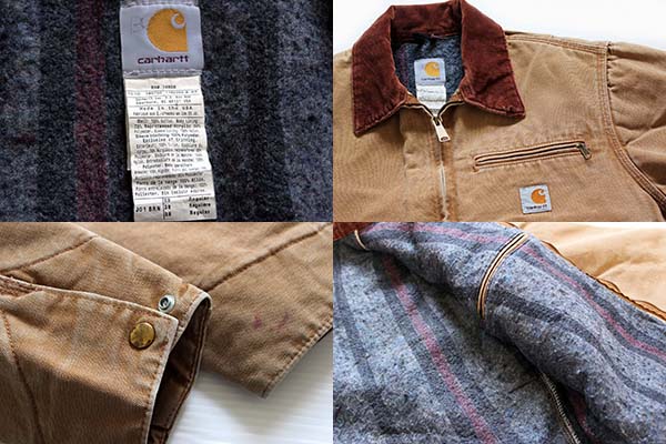 90s USA製 carharttカーハート ブランケットライナー ダック地