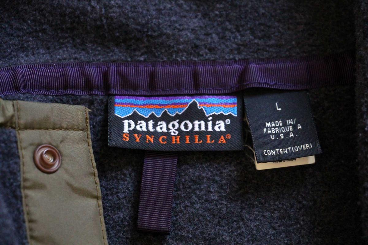90s USA製 patagoniaパタゴニア シンチラ フリース スナップT