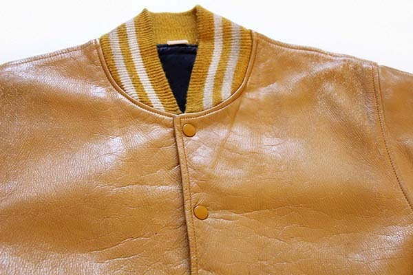 70s USA製 Pro-Line オールレザー スタジャン マスタード - Sixpacjoe