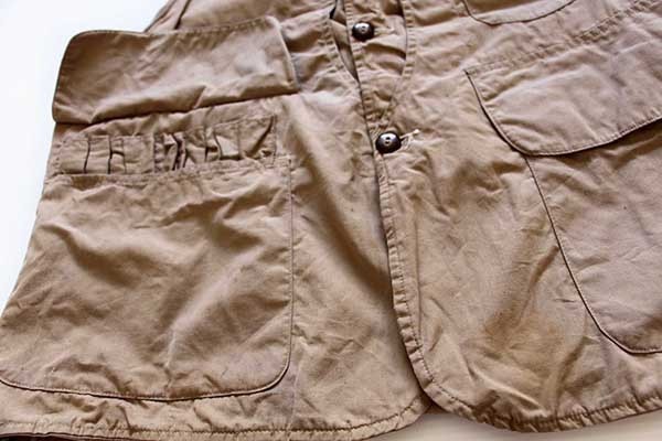 40s THE FEATHER BY Drybak ハーフムーン ポケット コットン