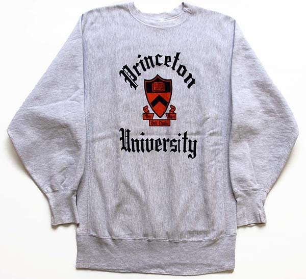 90s USA製 Championチャンピオン Princeton University 染み込み