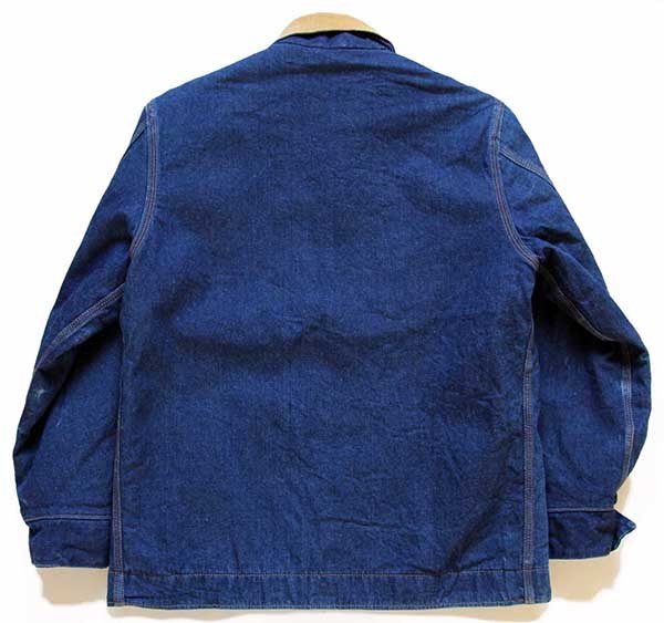 80s USA製 ROEBUCKS ブランケットライナー デニム カバーオール M-S