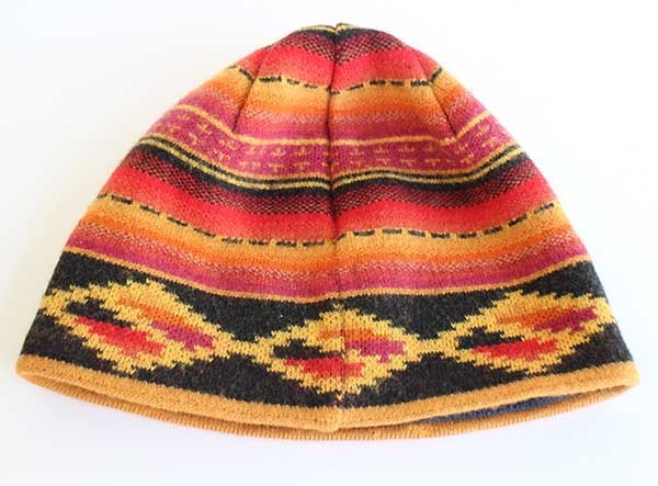 00s フランス製 patagoniaパタゴニア ネイティブ柄 ビーニー ウール