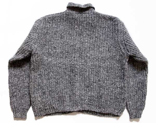 90s 英国製 EddieBauerエディーバウアー ネップ入り ウールニット