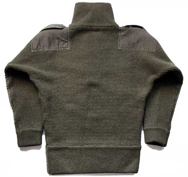 80s オーストリア軍 パッチ付き ヘビー ウールニット コマンドセーター