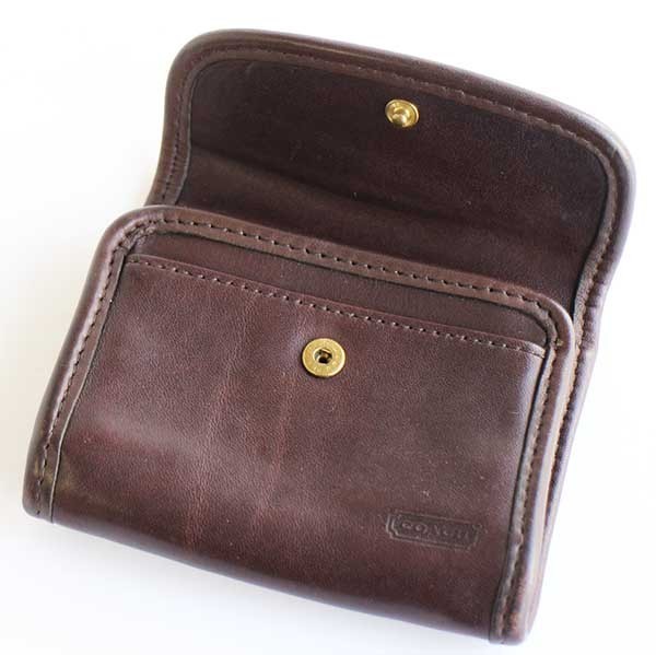 COACH オールド コーチ レザー コインケース 焦げ茶☆ウォレット