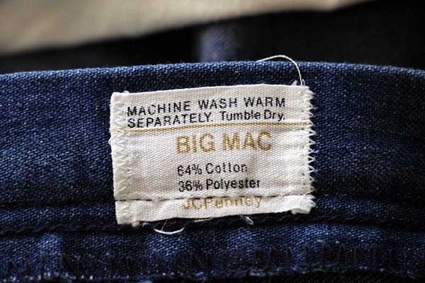 70s JCPenney BIGMACビッグマック デニム ペインターパンツ w36