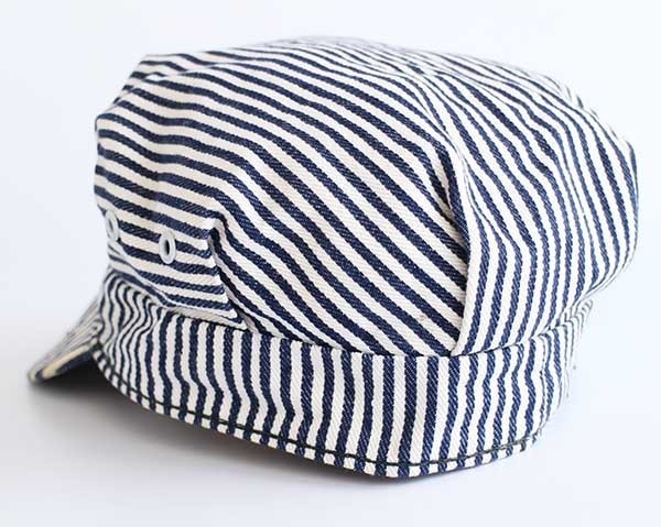 70s UNKNOWN ヒッコリー ストライプ ワークキャップ - Sixpacjoe Web Shop