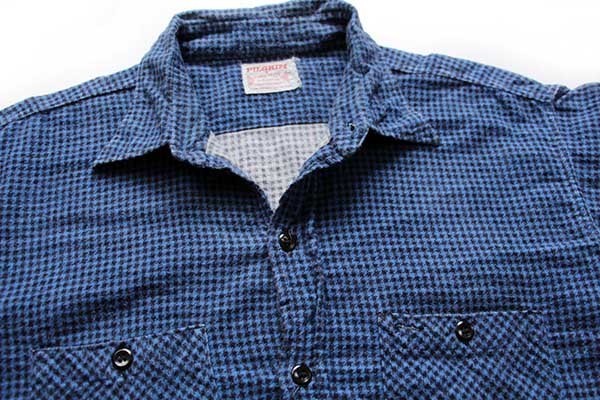 60s SEARS PILGRIMピルグリム 千鳥格子 マチ付き コットン プリント