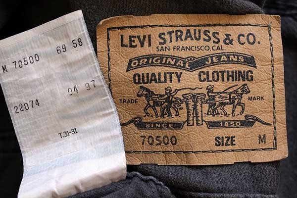90s Levi'sリーバイス 70500 コーデュロイジャケット チャコールグレー