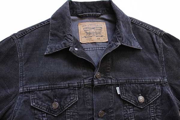 90s Levi'sリーバイス 70500 コーデュロイジャケット チャコールグレー